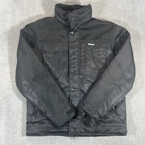 Caterpillar Mens Medium Black Workwear Quilted Lined Insulated Jacket
